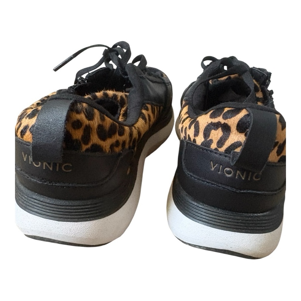Vionic Delmar Remi Leopard Print Sneakers Size 9.5 Orthotic Comfort Shoes - Picture 4 of 9